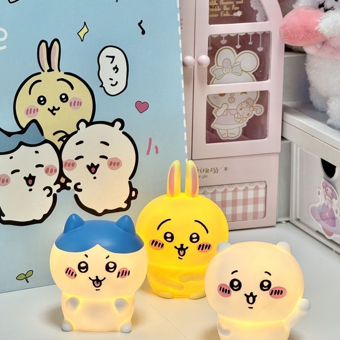 Desk Setup Lamp - Anime Chiikawa Vinyl Doll Night Light