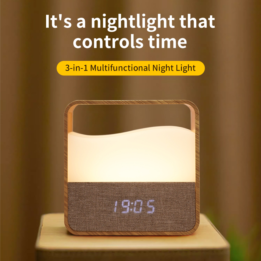 LED Night Light with Clock Dig - Desk Setup Lamp 评论和价格
