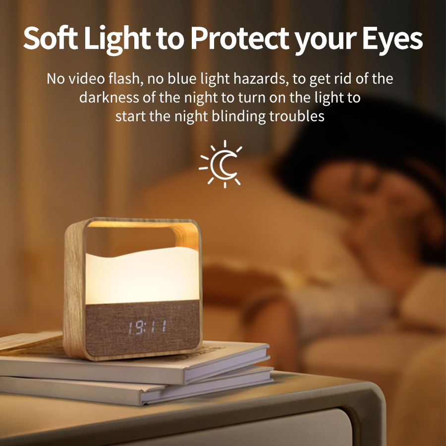 LED Night Light with Clock Dig - Desk Setup Lamp 评论和价格
