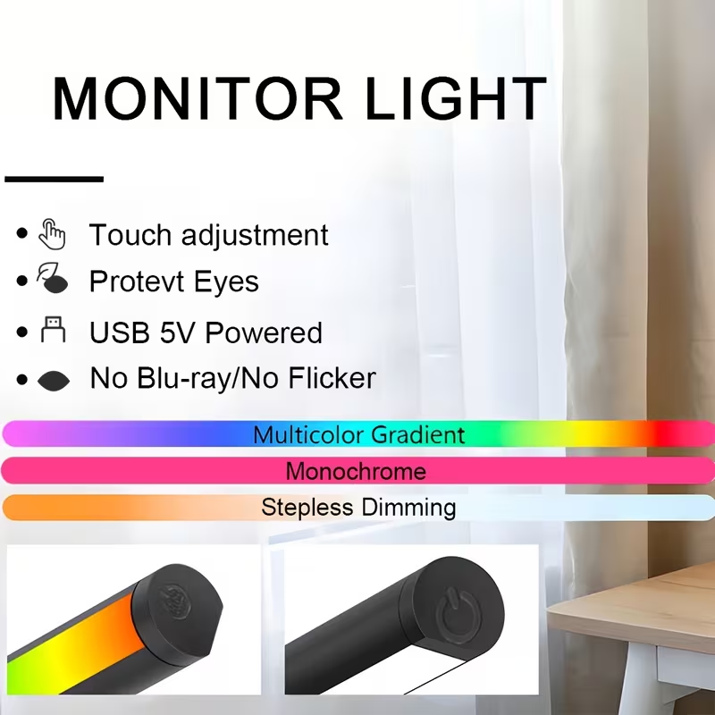 LED Monitor Light Bar 30cm 40c - Setup Desk Monitor 评论和价格