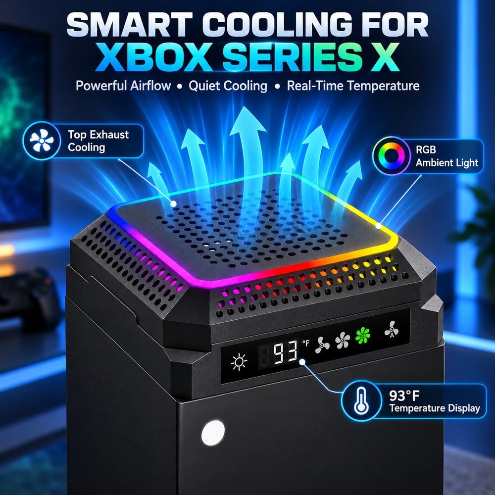 DATA FROG Auto Cooling Fan for - Desk Setup Xbox 评论和价格